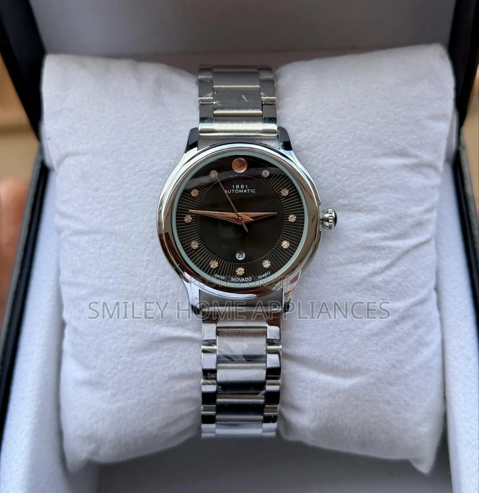 1881 Automatic Beautiful Ladies Wrist Watch Box