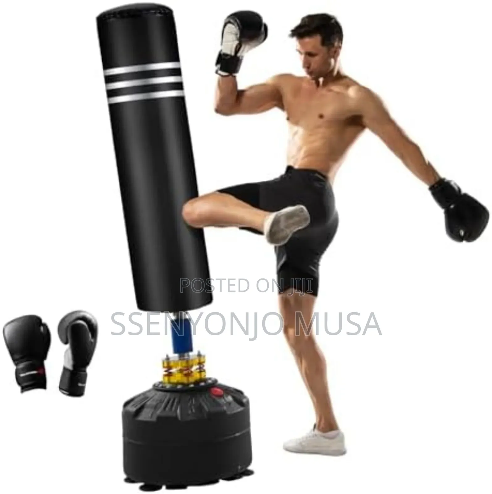 Maxmass Free Standing Boxing Bag With Gloves Suction Cup