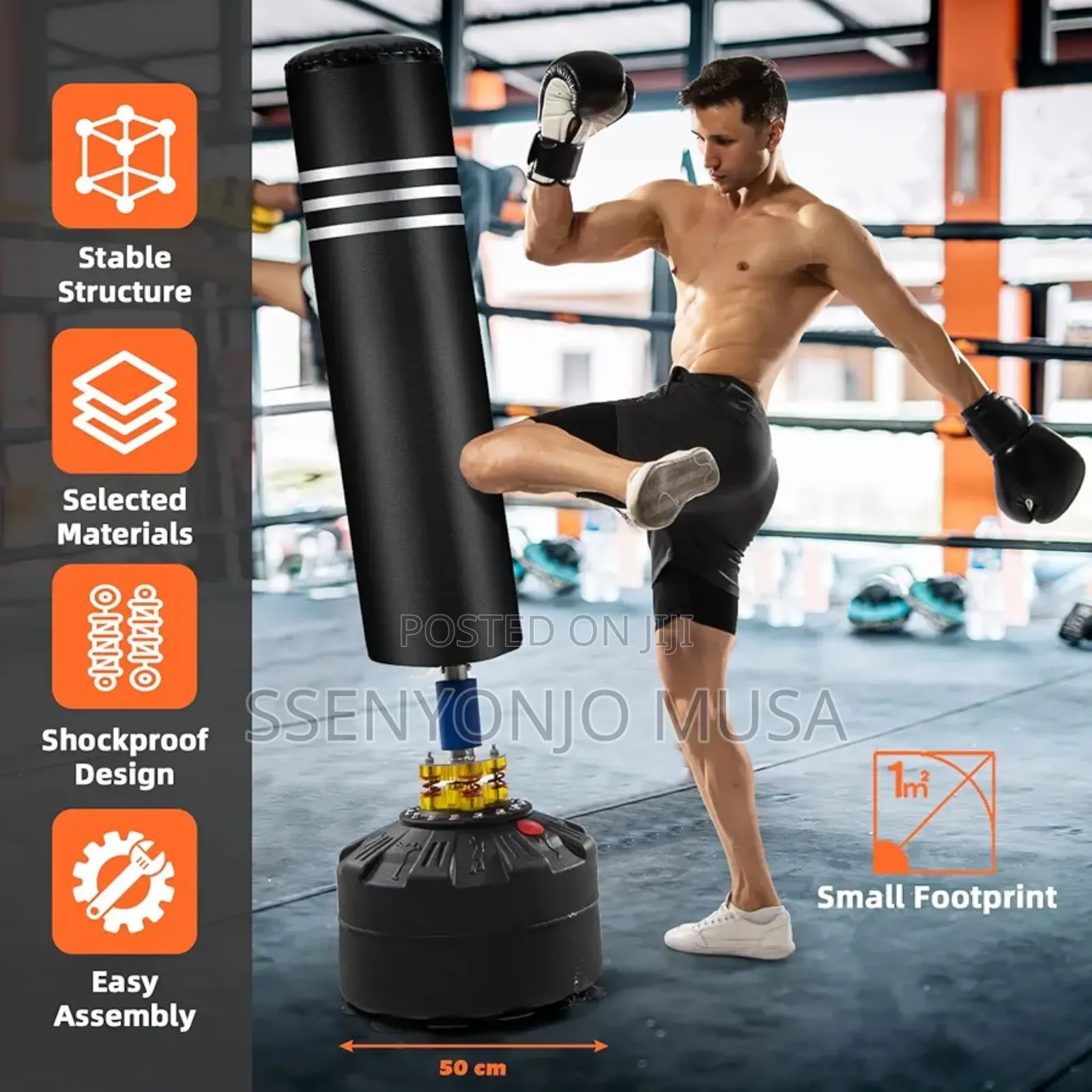 Maxmass Free Standing Boxing Bag With Gloves Suction Cup