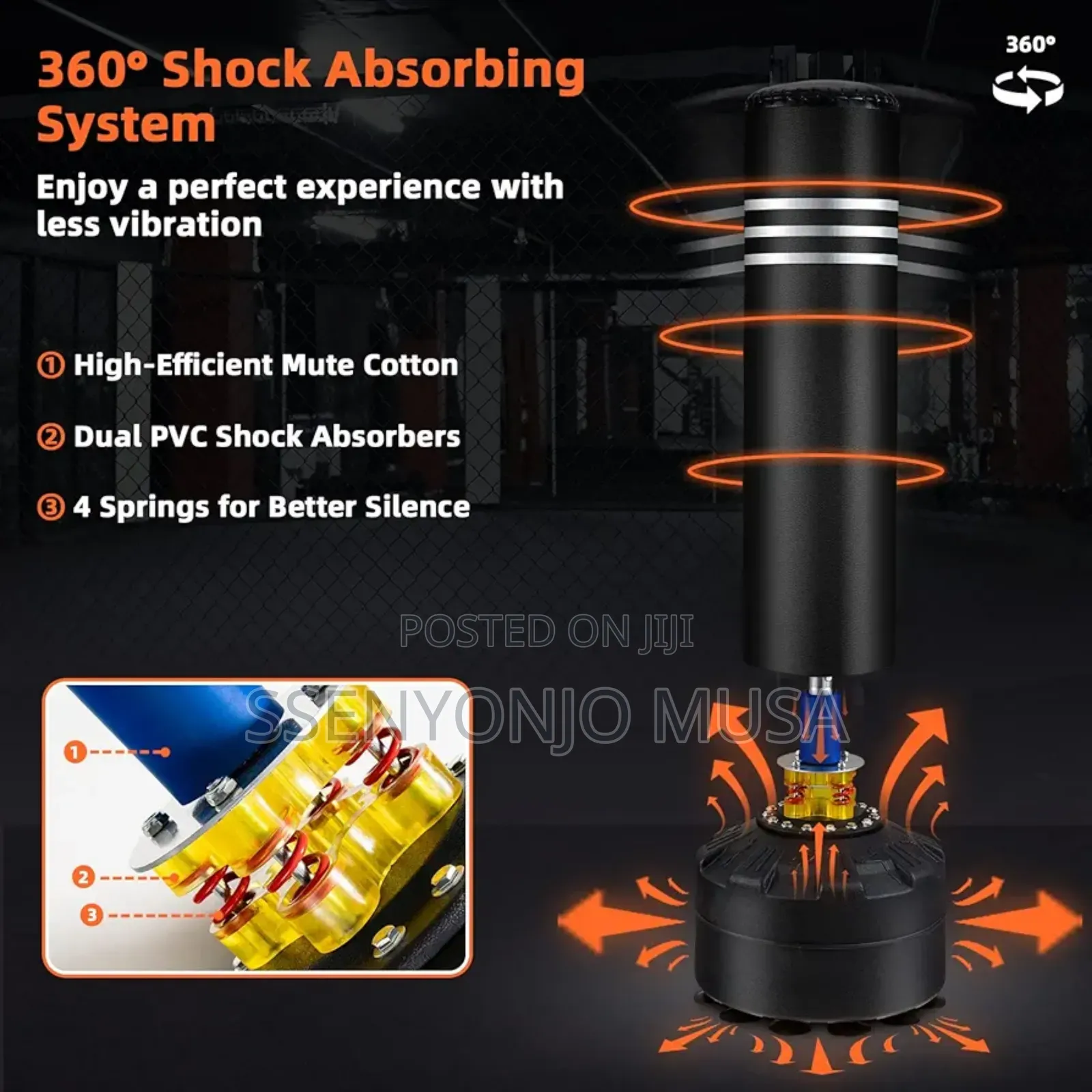 Maxmass Free Standing Boxing Bag With Gloves Suction Cup