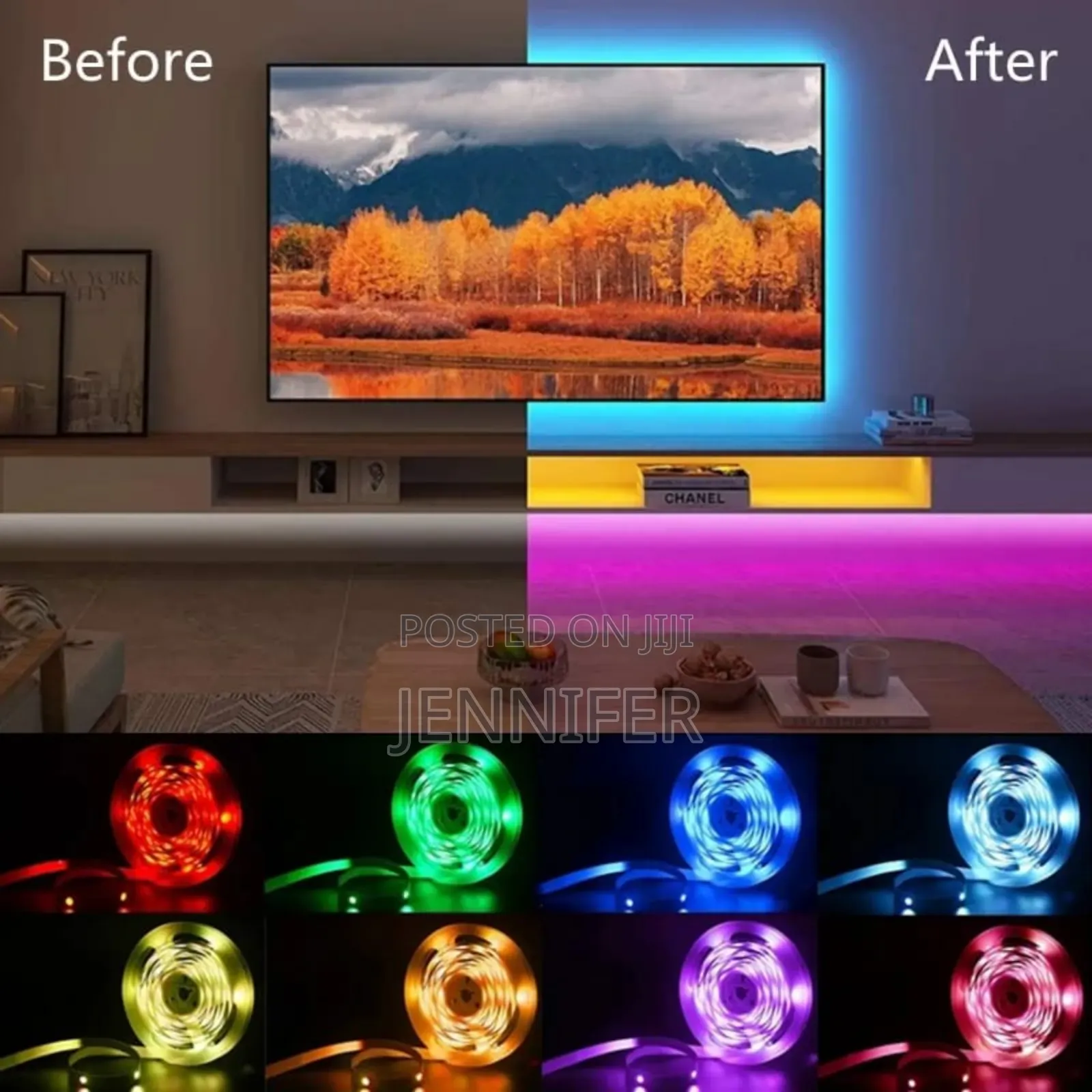 5 Metres Waterproof Multi Colour Strip Lights