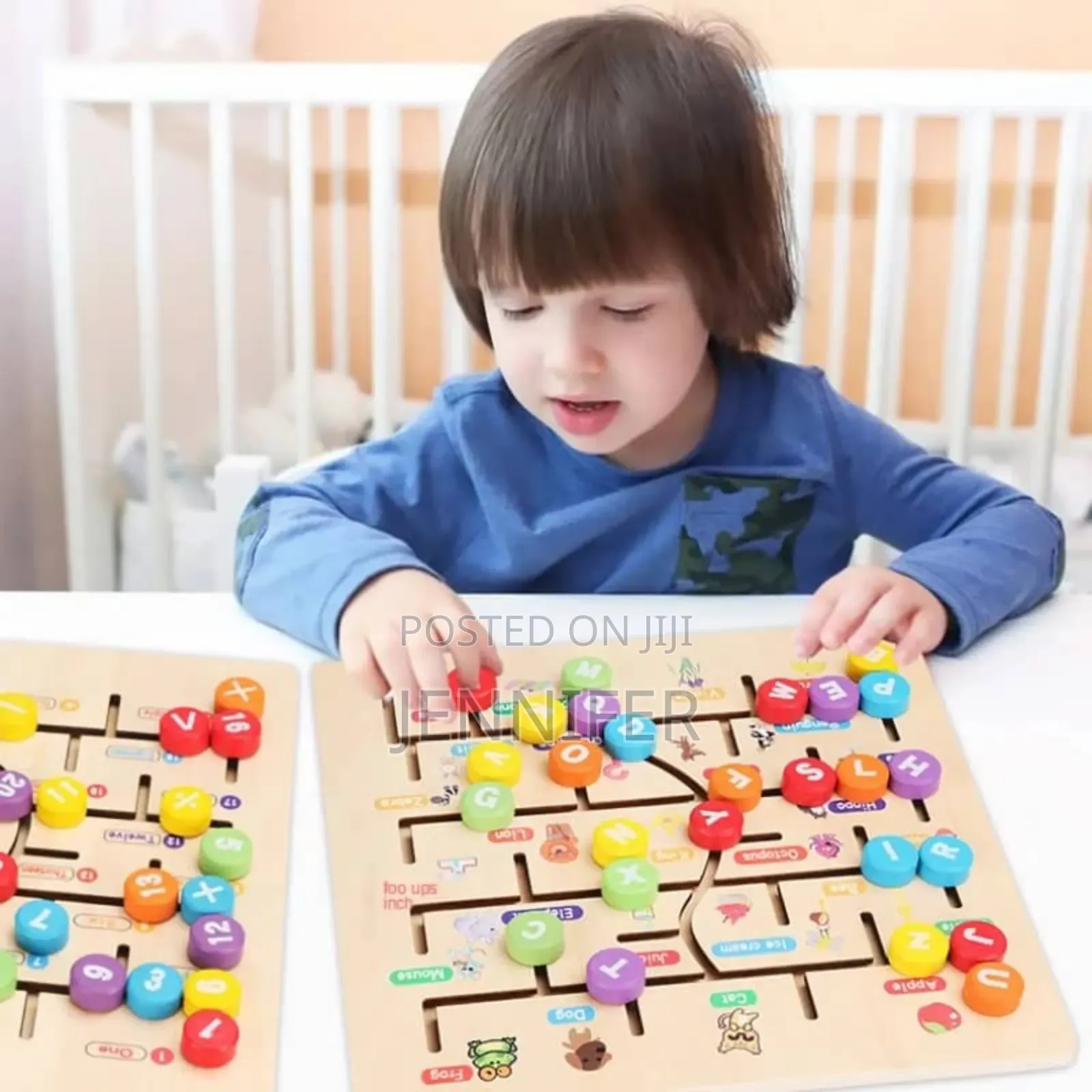 7in1 Wooden Montessori Kids Preschool Play Board