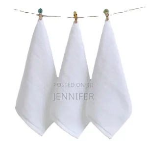 12pcs High-Quality White Short Towels