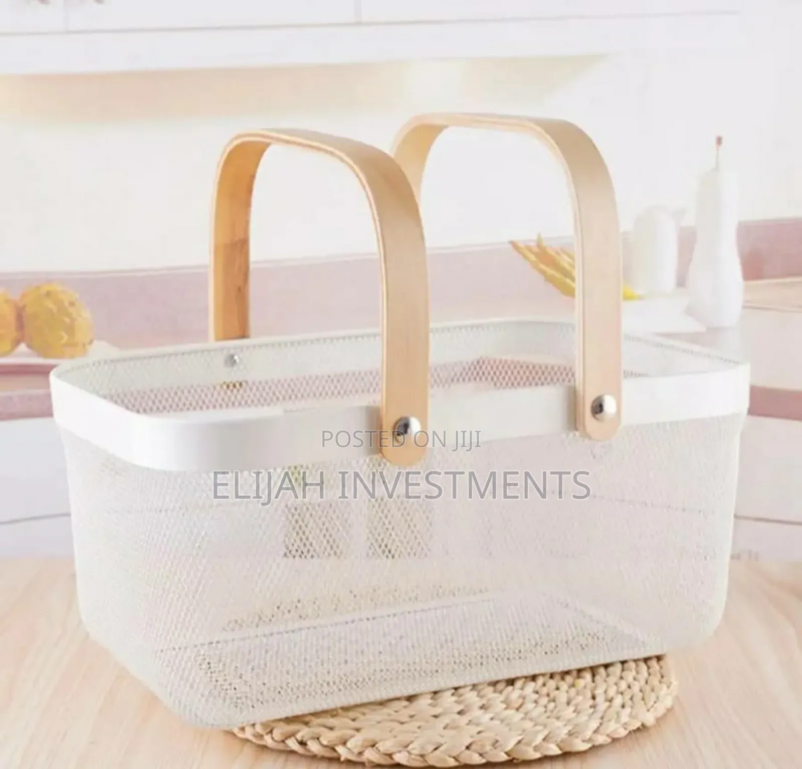 Unique Wire Mesh Rectangular Vegetable Storage Basket