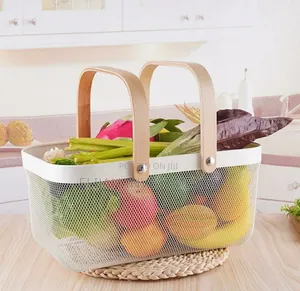Unique Wire Mesh Rectangular Vegetable Storage Basket