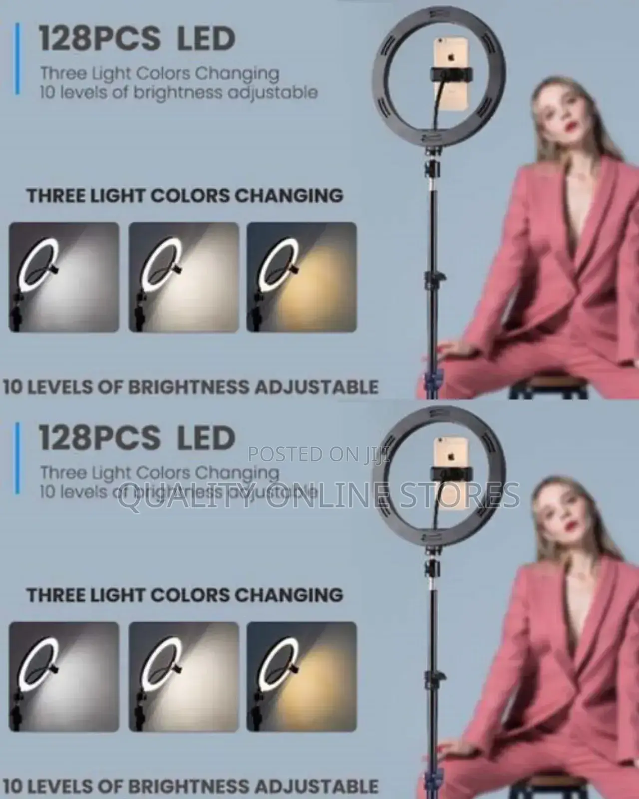 Adjustable 12 Inch Led Ring Light