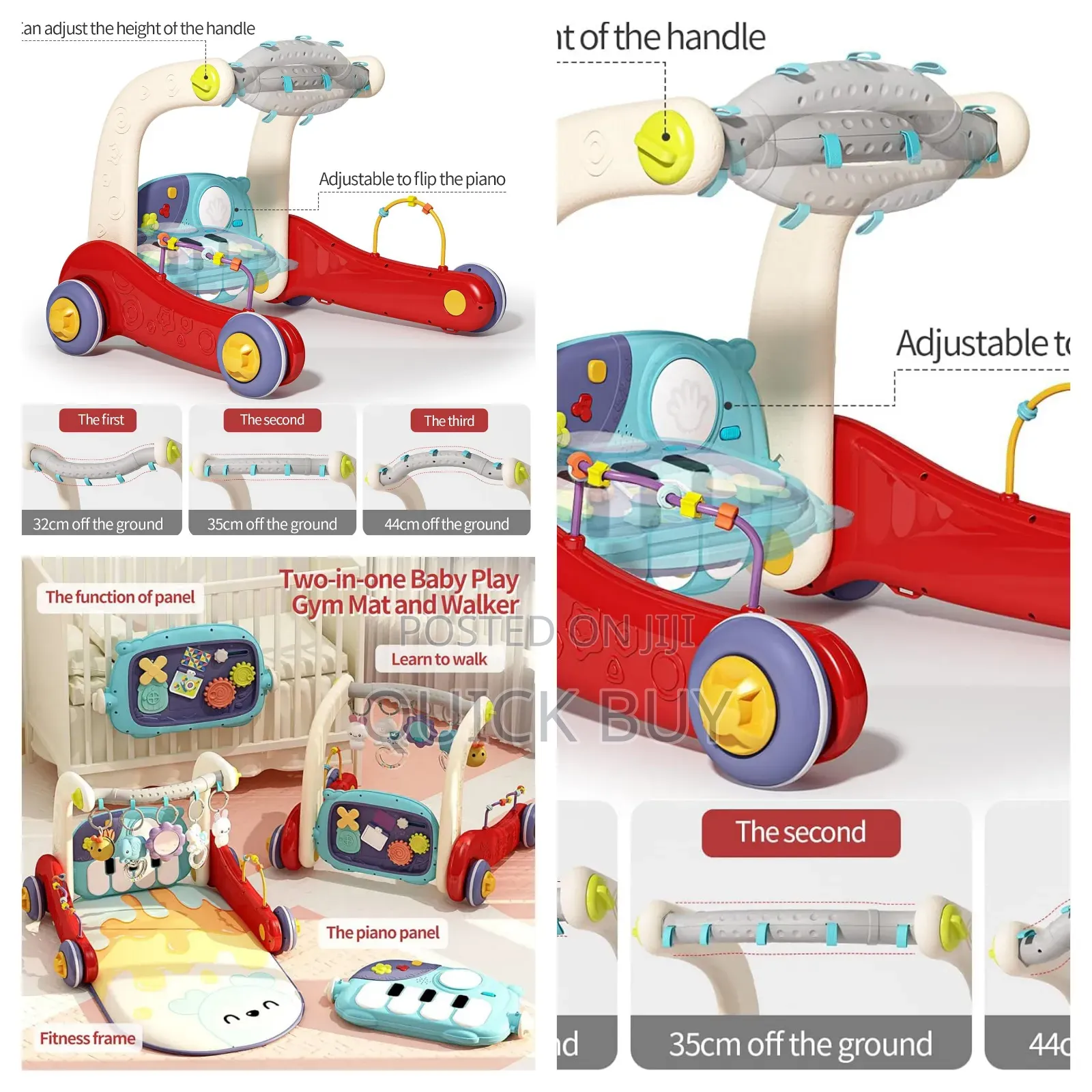 New 2 in 1 Baby Gym With Walker
