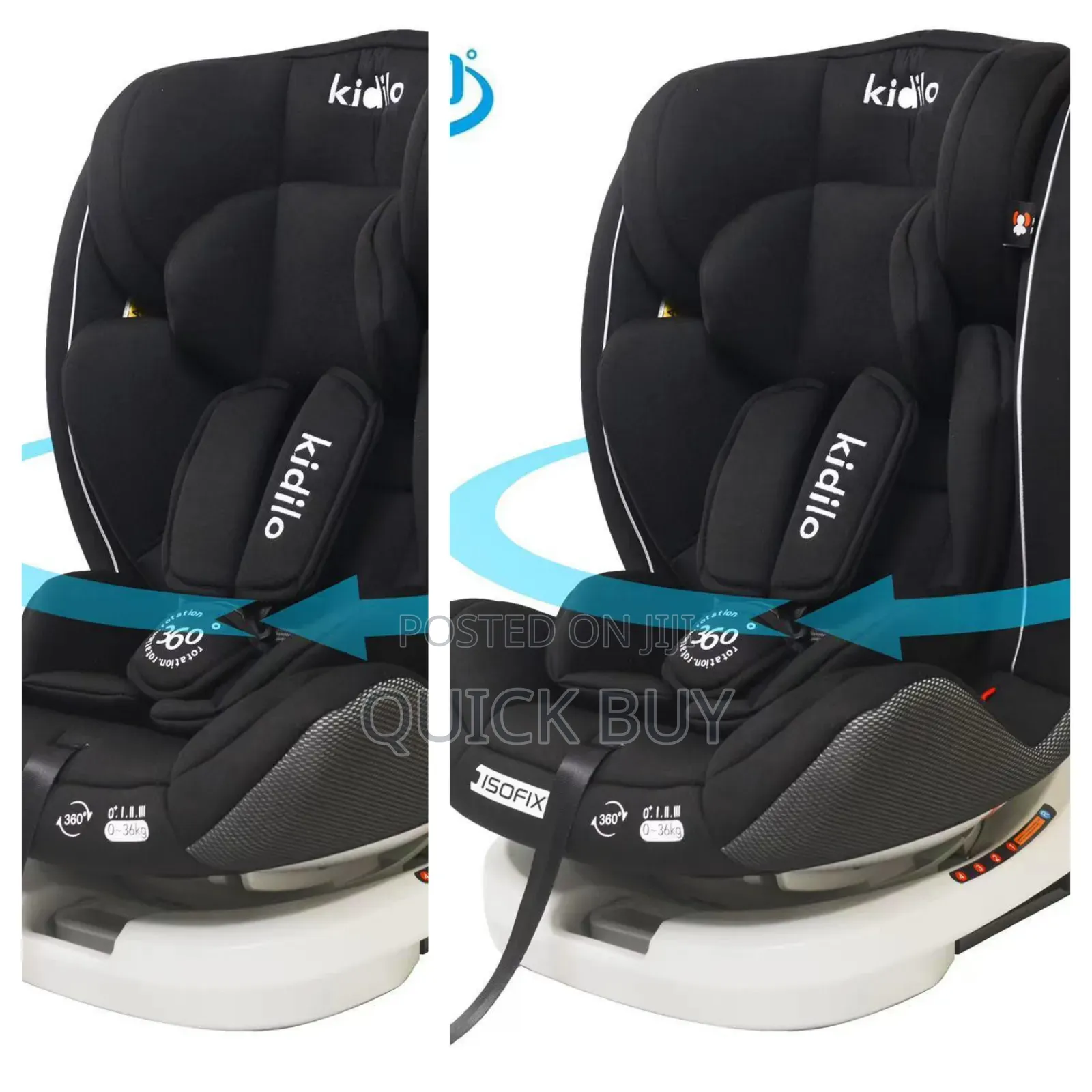 New Kidilo 360 Rotating Baby Car With Isofix