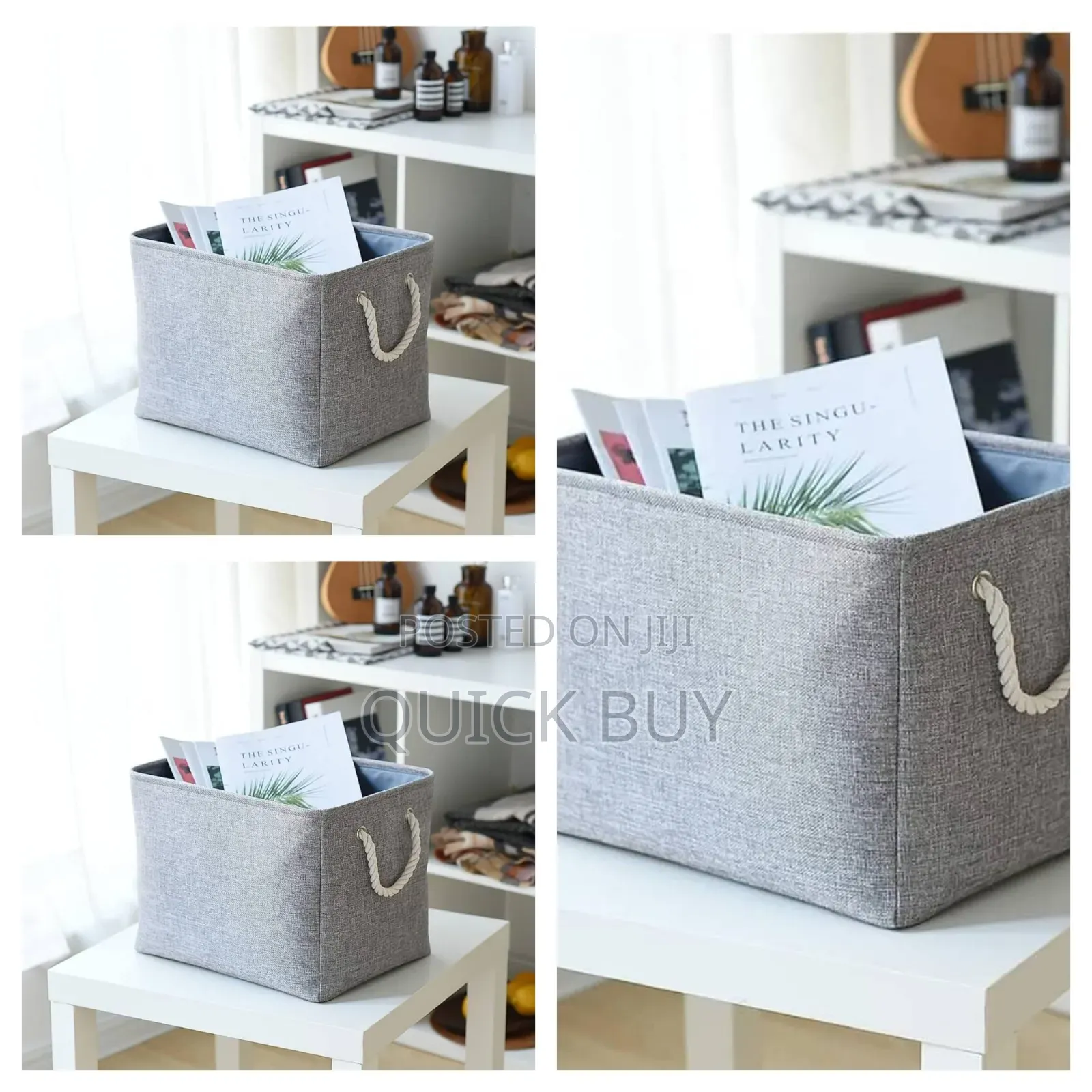 New Portable Books Basket With Handles
