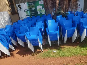 Plastic Blue Chairs for Garden/Hotels/Bars/Outdoor