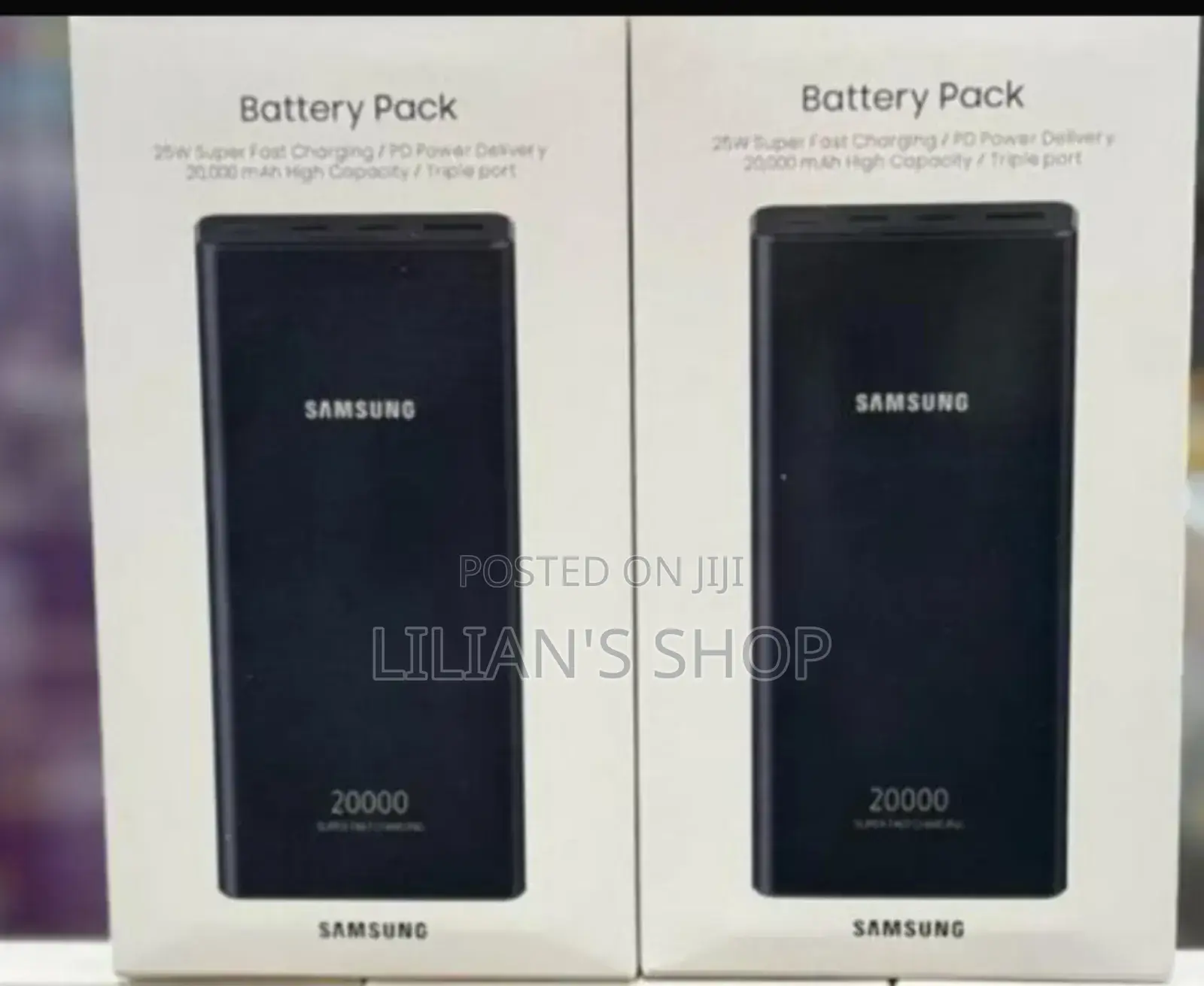 New Samsung Battery Pack 25w Super Fast Charging 20,000 Mah