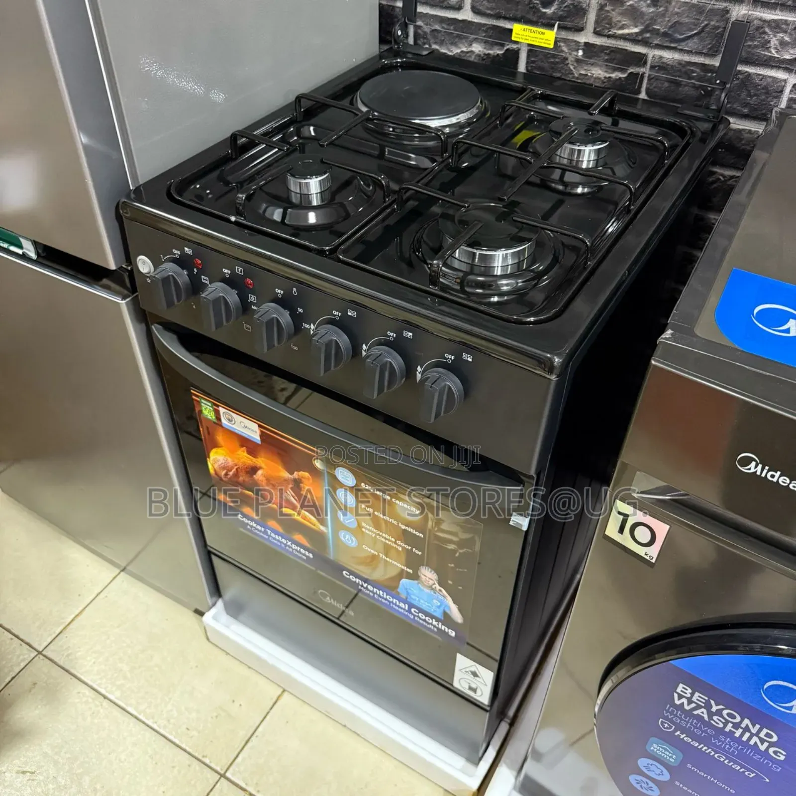Midea 3 Gas + 1 Electric Cookers \\ 50cm×60cm \\ 50e3g1h-sl