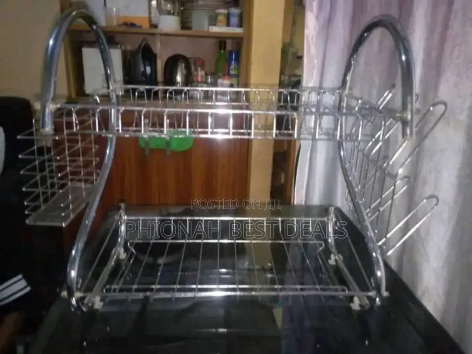 Metallic 3 Tier Plate Rack/Plate Stand