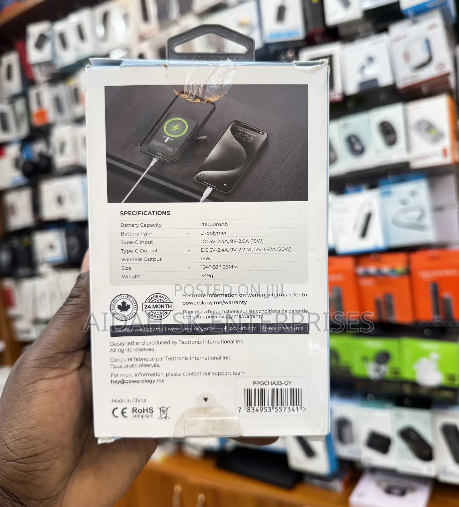 Powerology 20000 Mah 20w Pd 15w Magsafe Power Bank