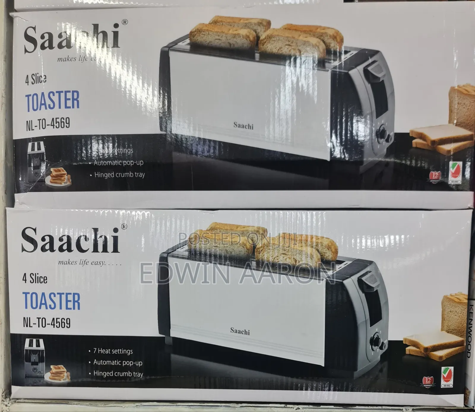 Saachi 4 Slice Bread Toaster