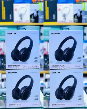 Black Green Lion Headphones