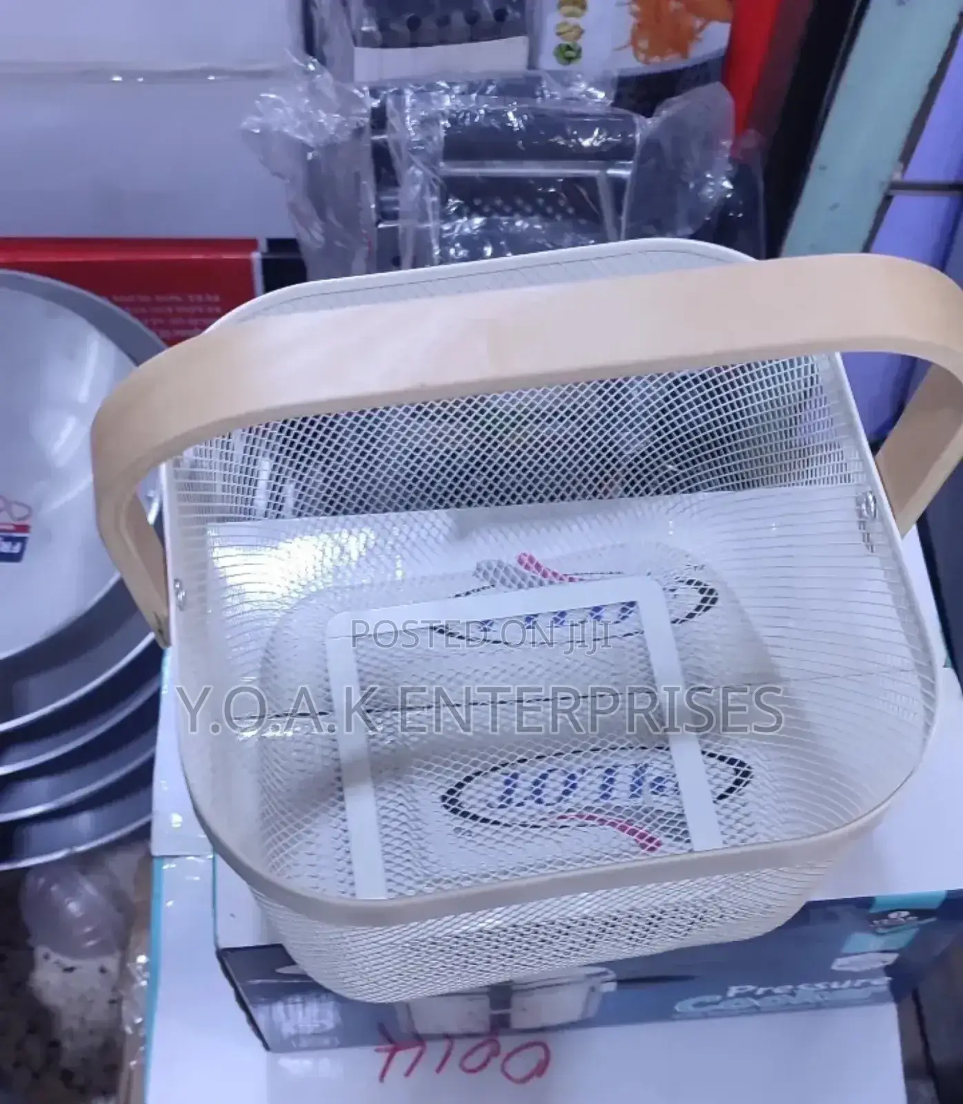 Delivery Basket With Wooden Handle