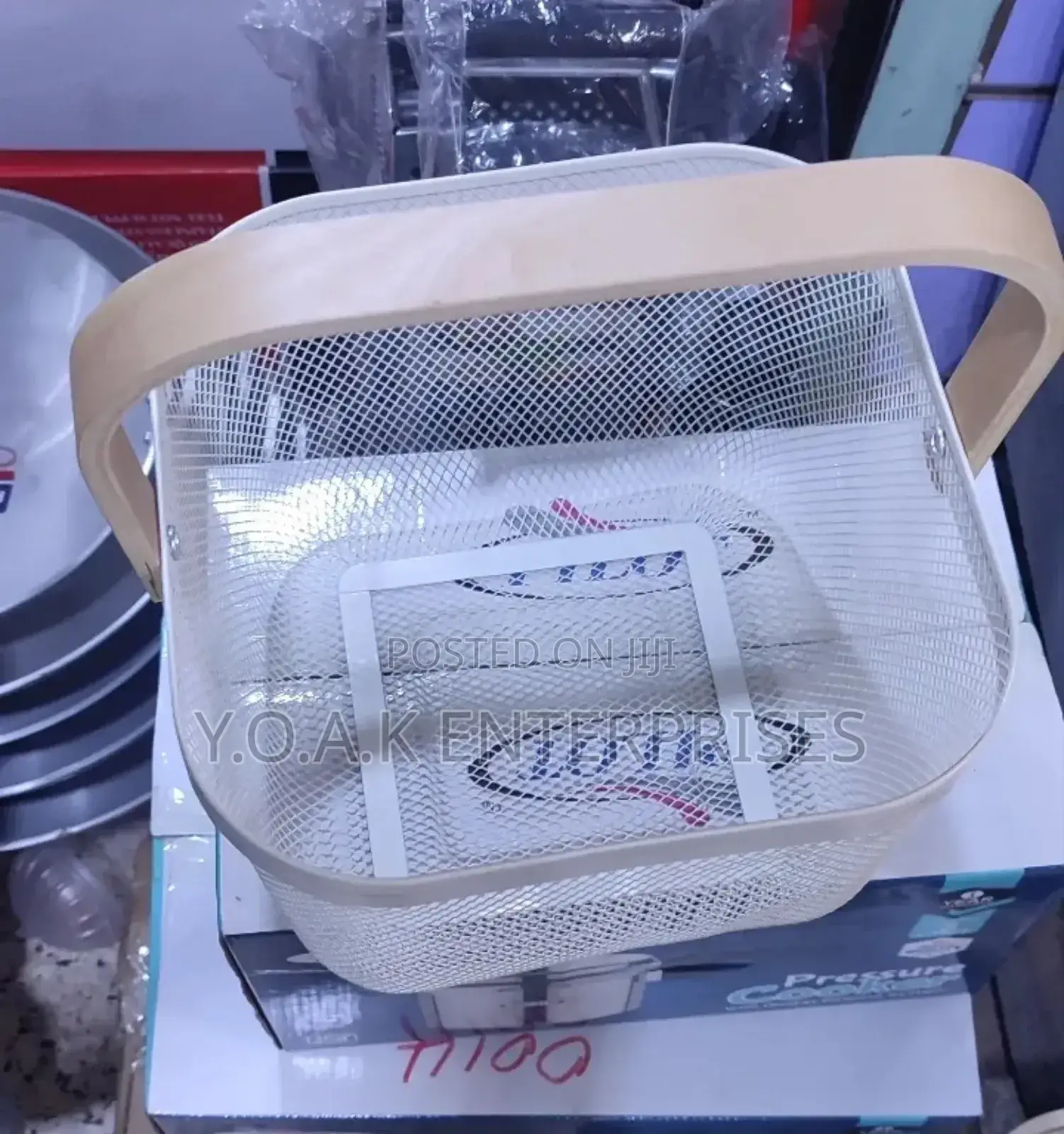 Delivery Basket With Wooden Handle