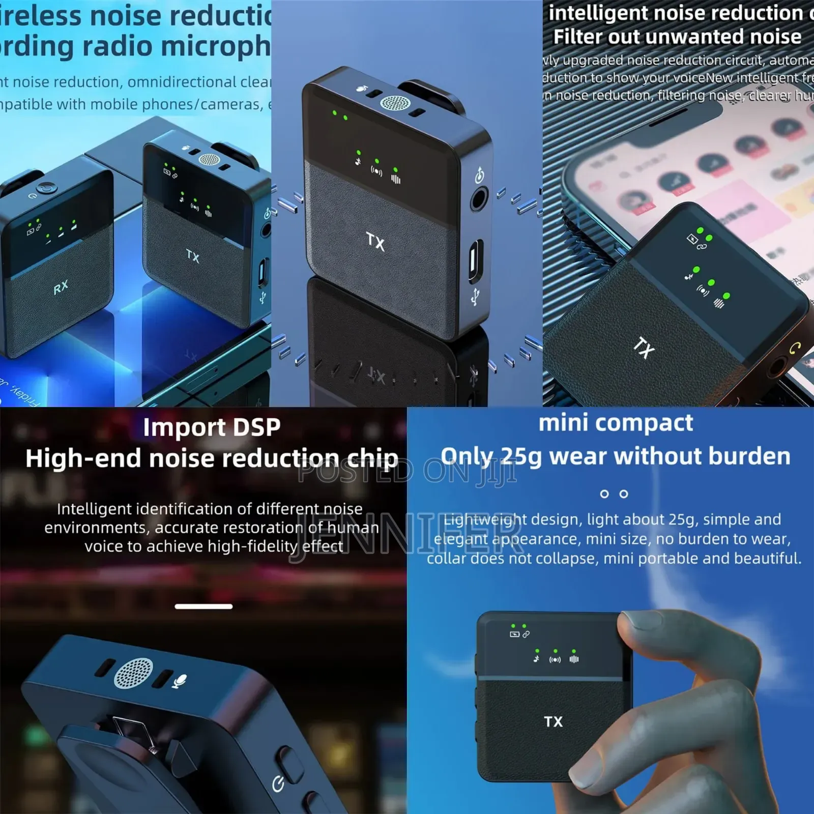 Sx9 Multifunction 3in1 Noise Cancelling Microphones