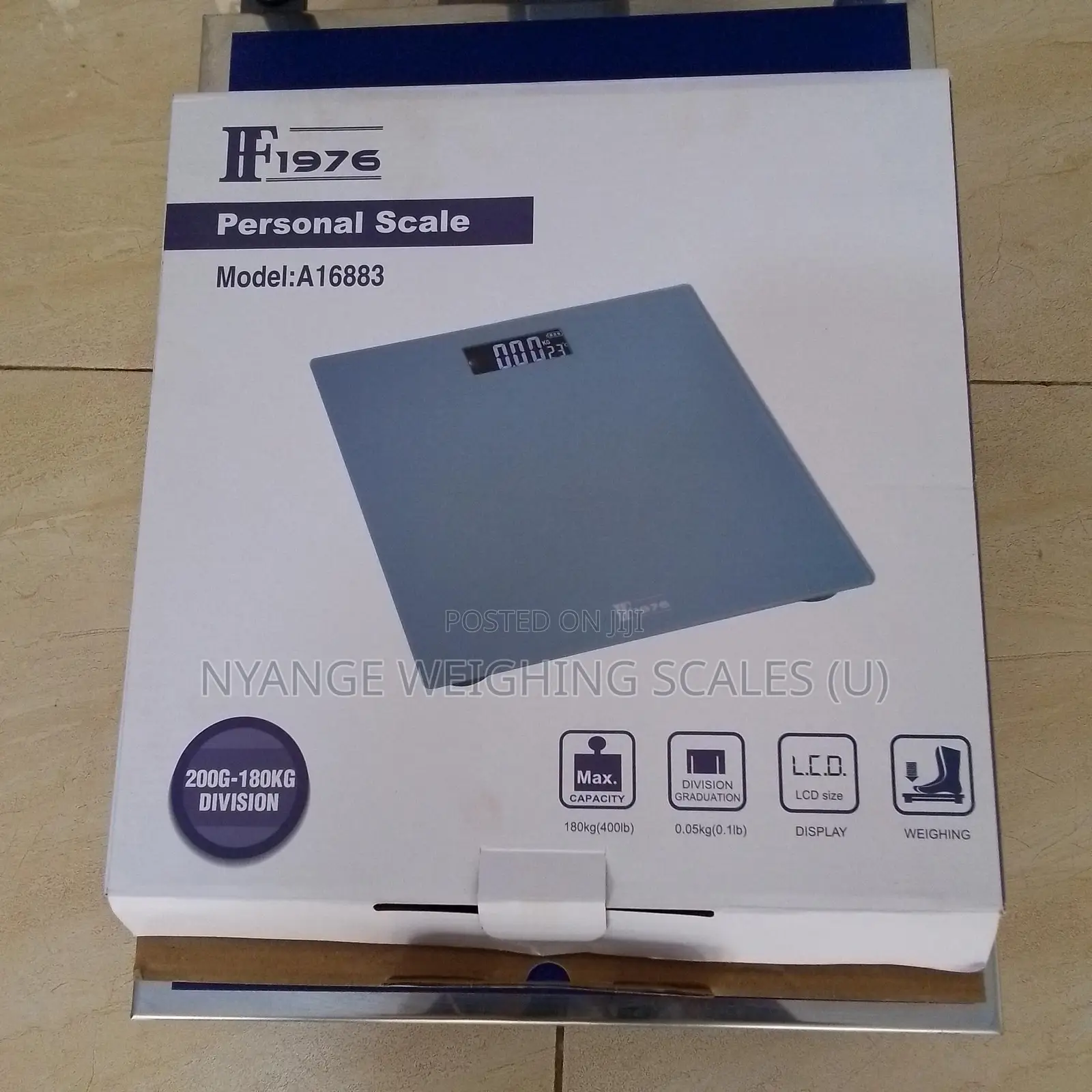 Tempered Glass Weigh Bathroom Weighing Scale 180kg/396lb Weigh