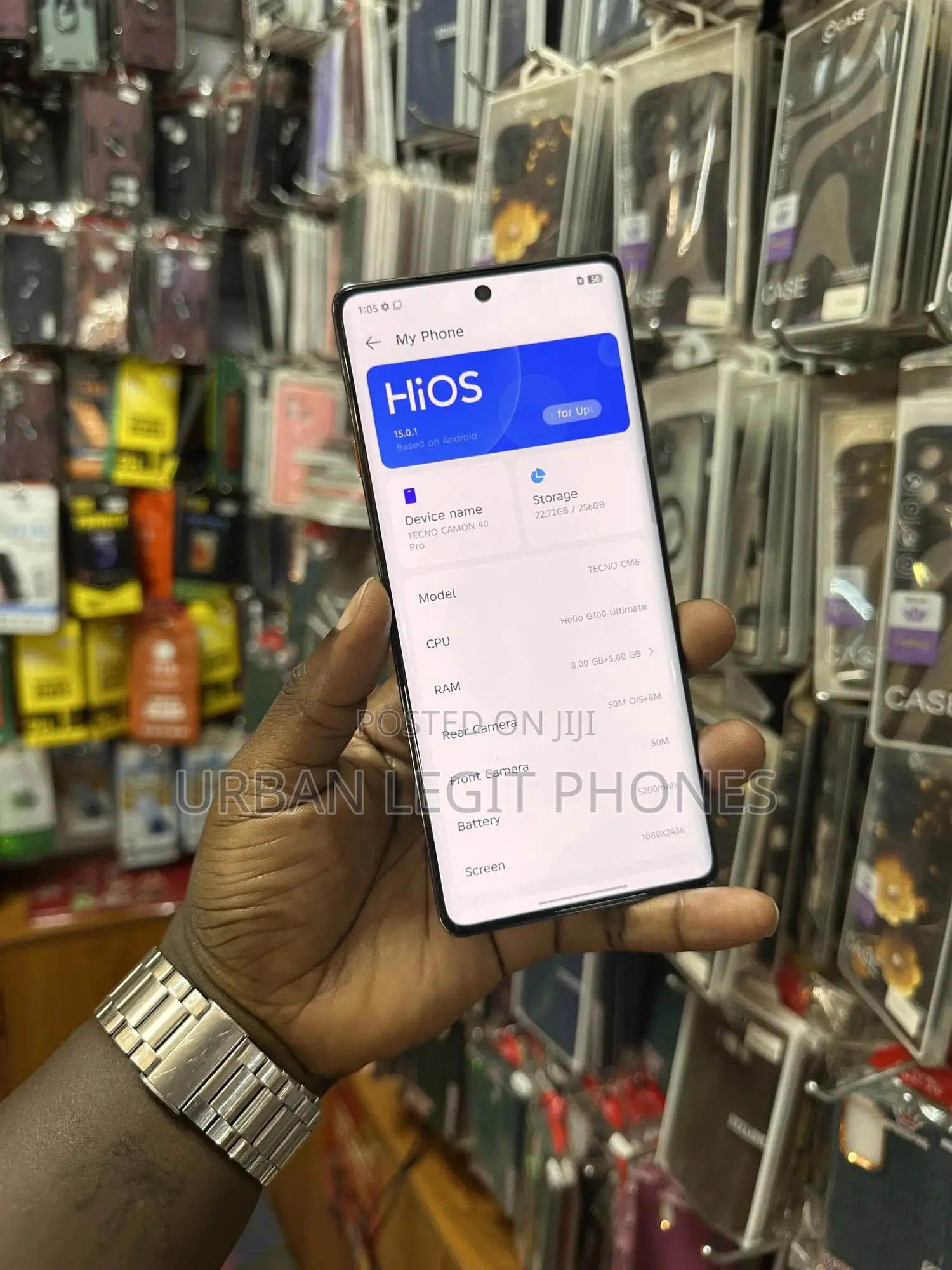 Tecno Camon 40 Pro 4G 256 GB Black