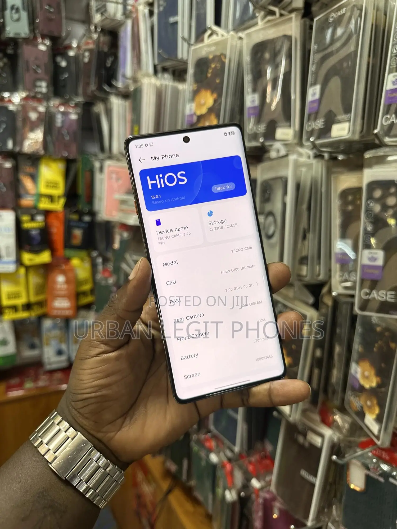 Tecno Camon 40 Pro 4G 256 GB Black