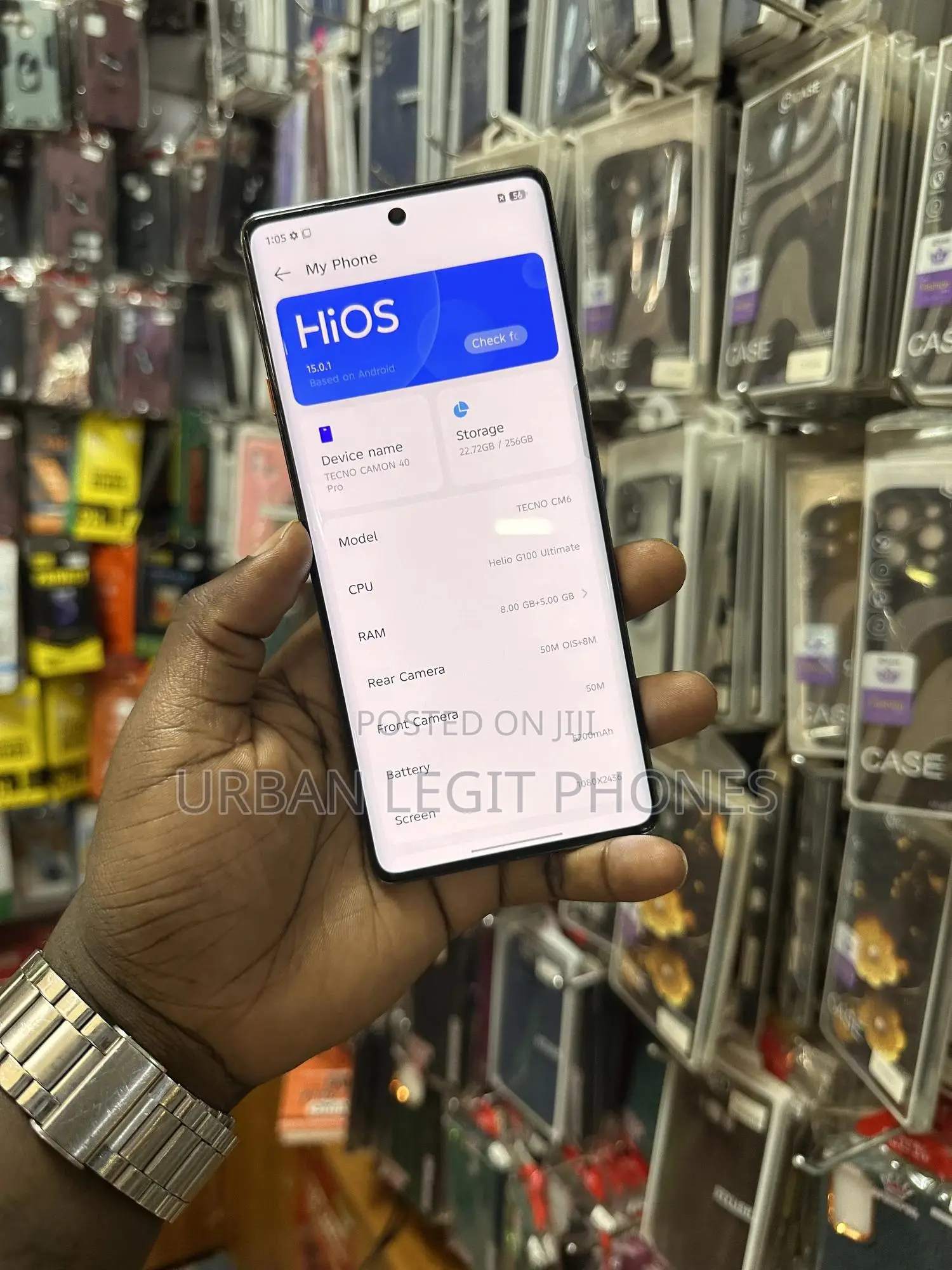 Tecno Camon 40 Pro 4G 256 GB Black
