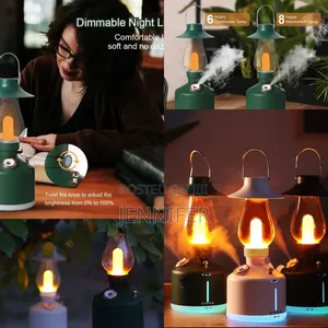 2in1 Retro Warm Light Lamp With Humidifier