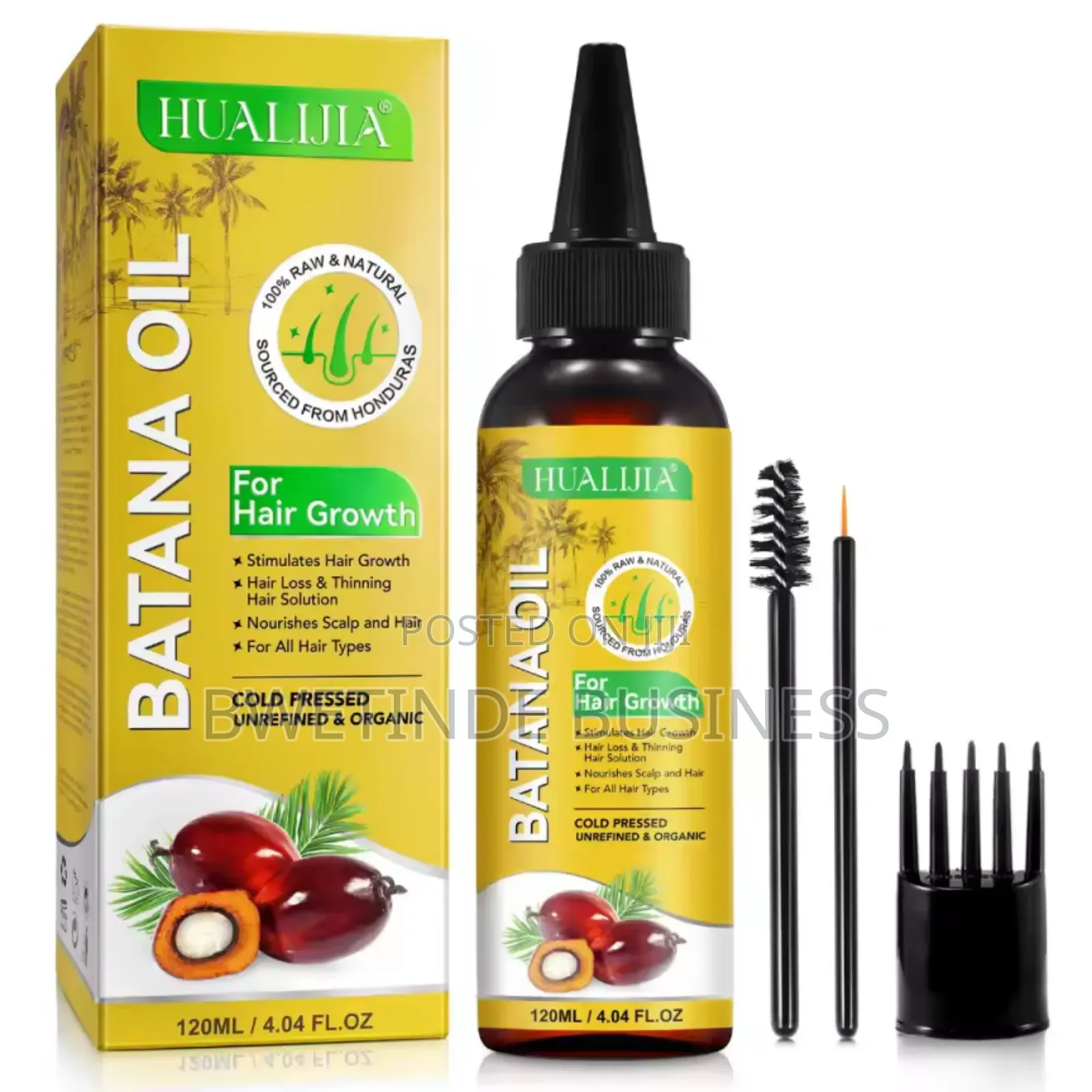 Batana Oil for Hair Growth 120ml, Raw Batana From Honduras