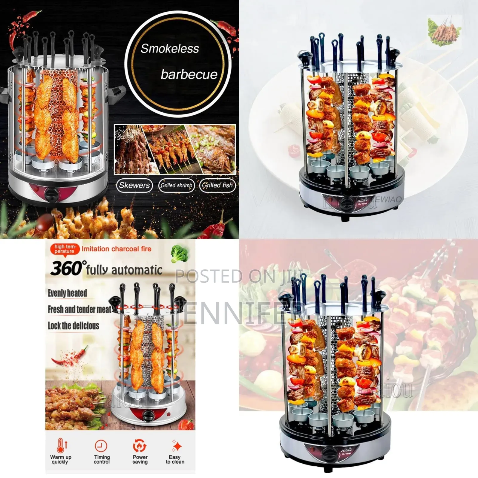 Automatic Rotating Electric Barbecue Grill