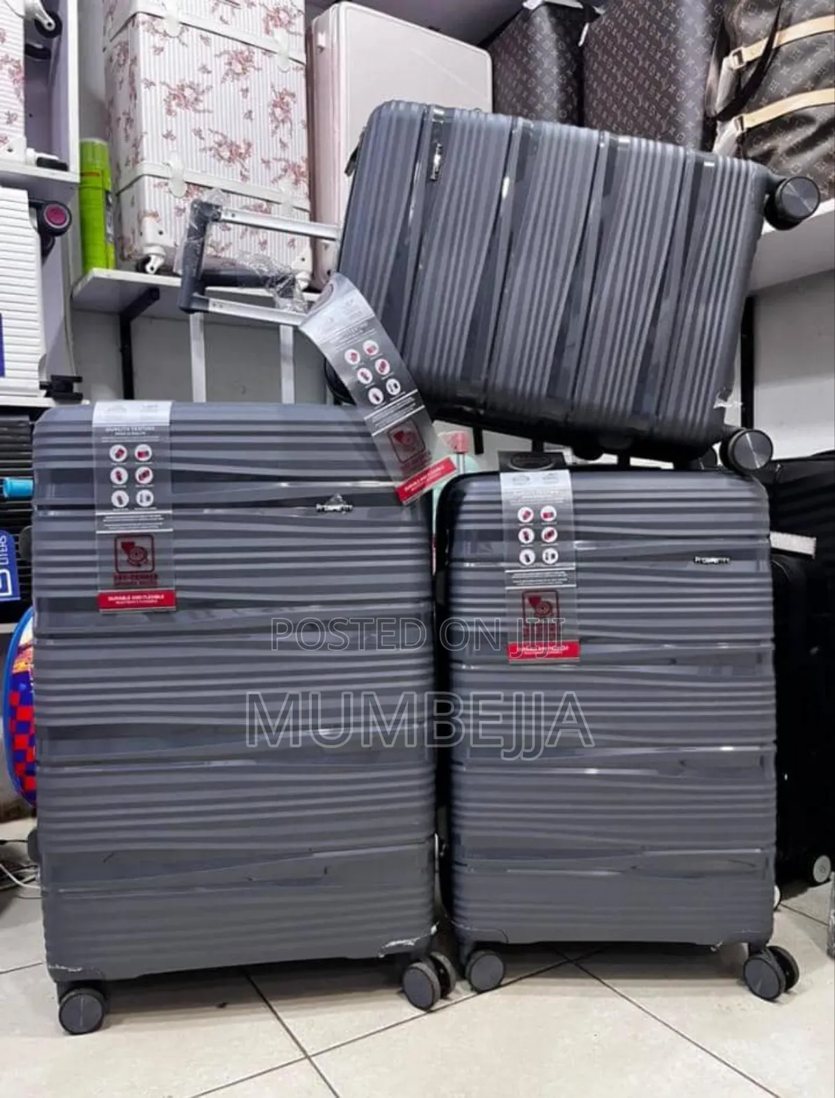 A Set of Black Bags .