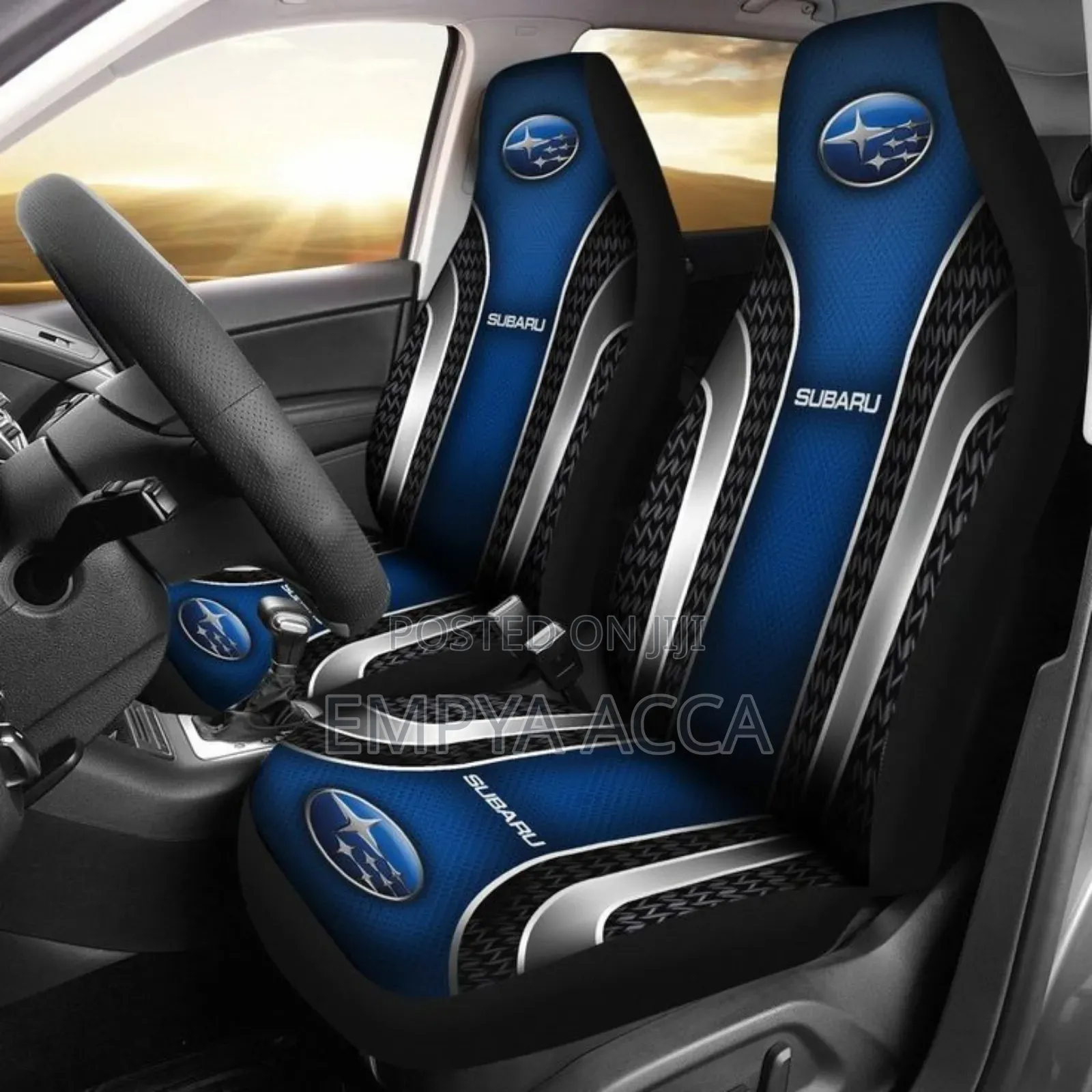 Blue Seat Covers Tin