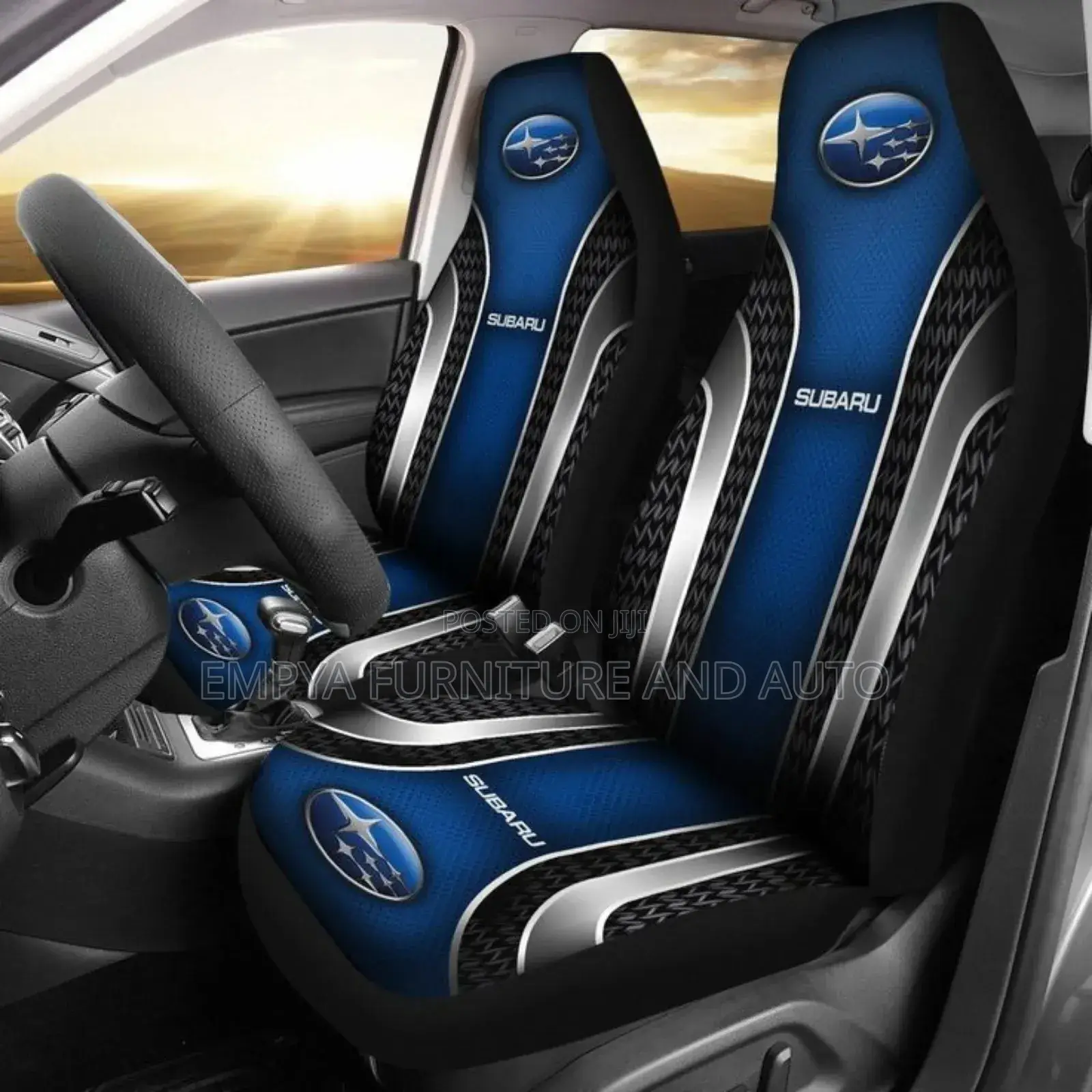 Blue Seat Covers Tin