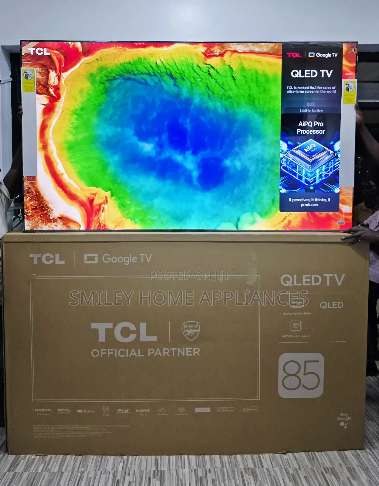 TCL 85inches Qled4k Google Tv With 144hz Refresh Rates