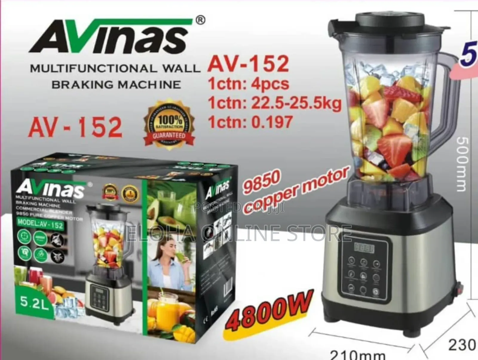 Avinas Multifunctional Wall Braking Machine 5.2l Av-152)