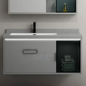 Wall Mount Bathroom Vanity Cabinets Basin and Led Mirrors