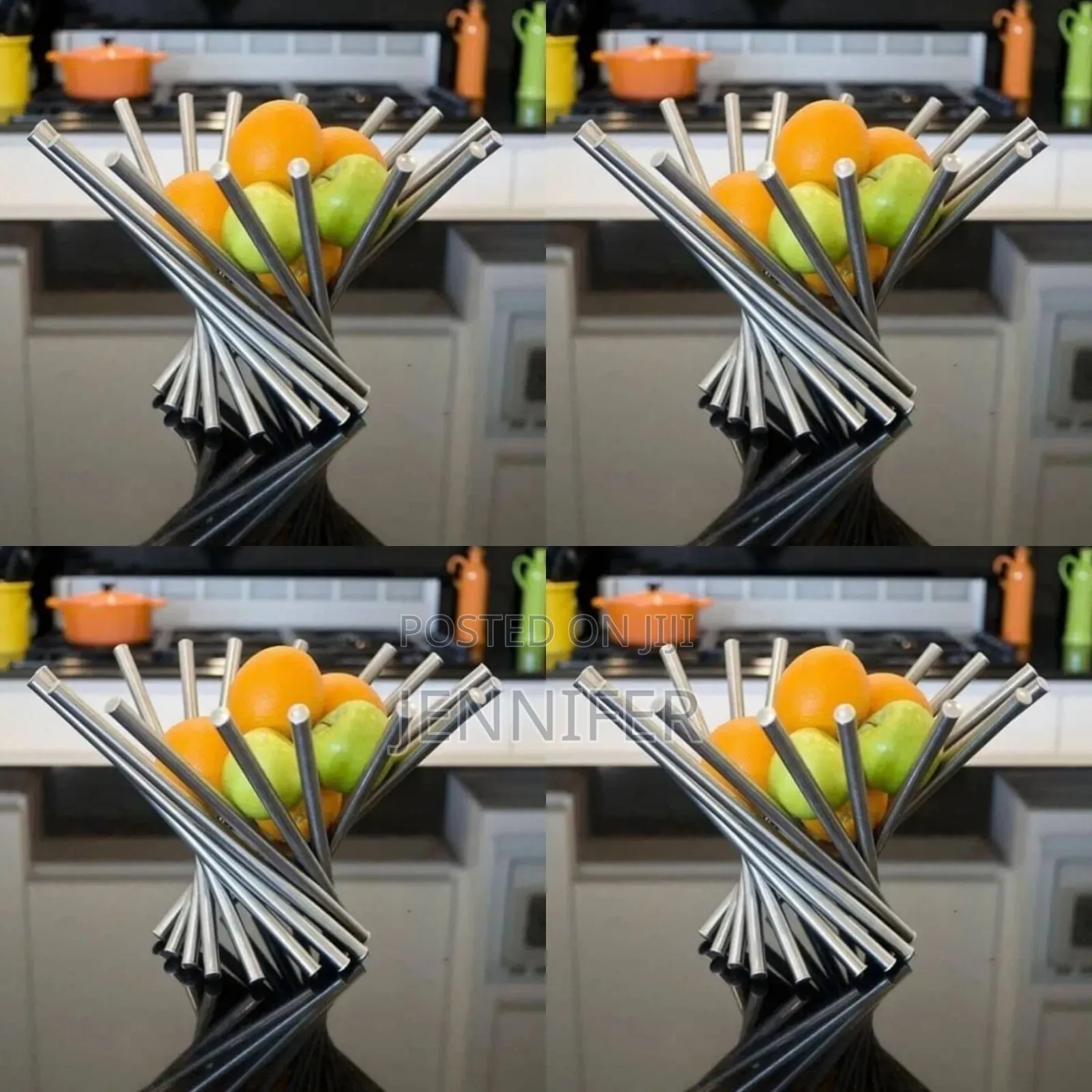Stainless Steel Modern Fruit Bowl