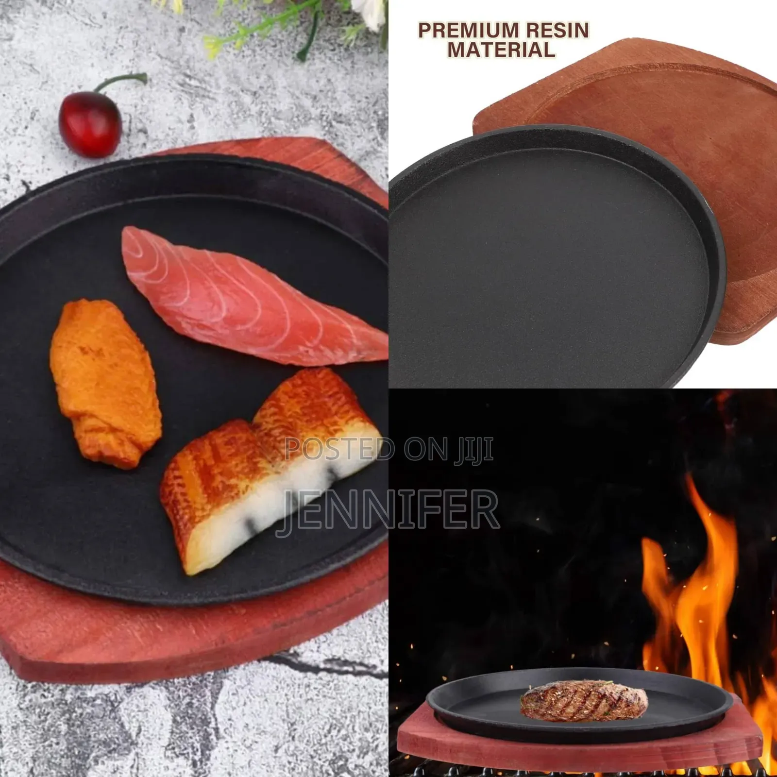 Round BBQ Sizzling Plate