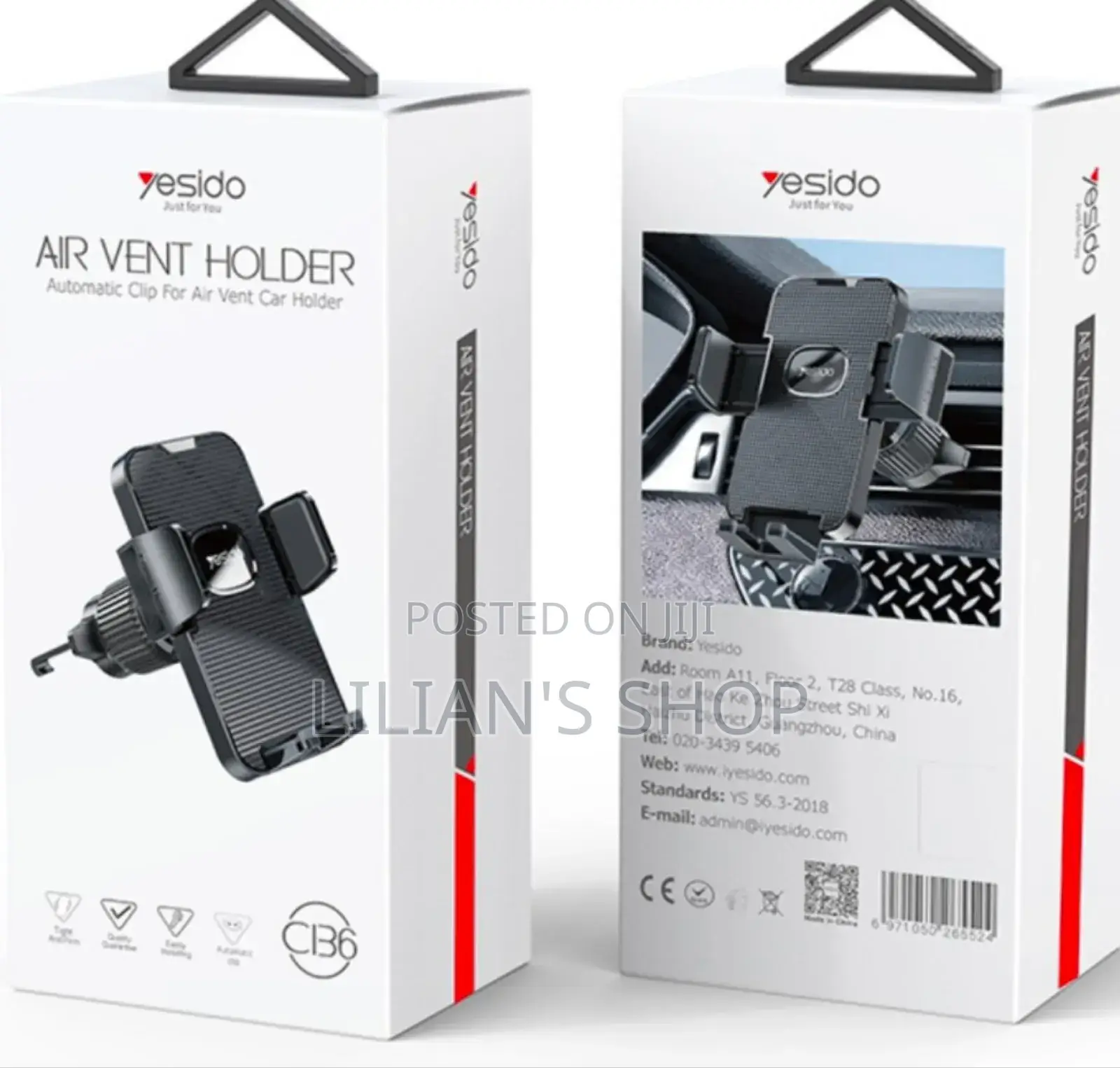Yesido C136 Car Air Vent Automatic Clip Mobile Phone