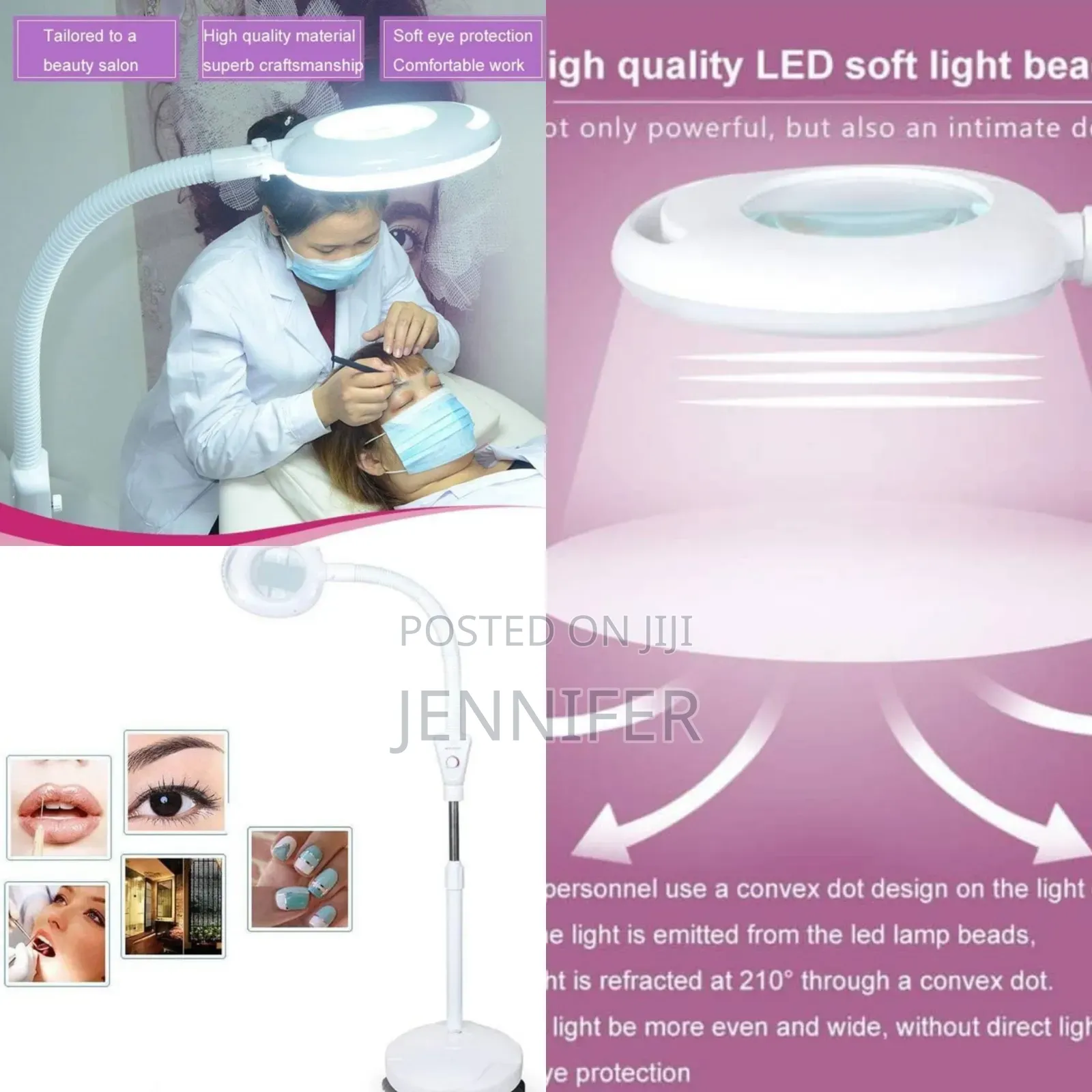 Led Light Beauty Saloon Magnifying Lens