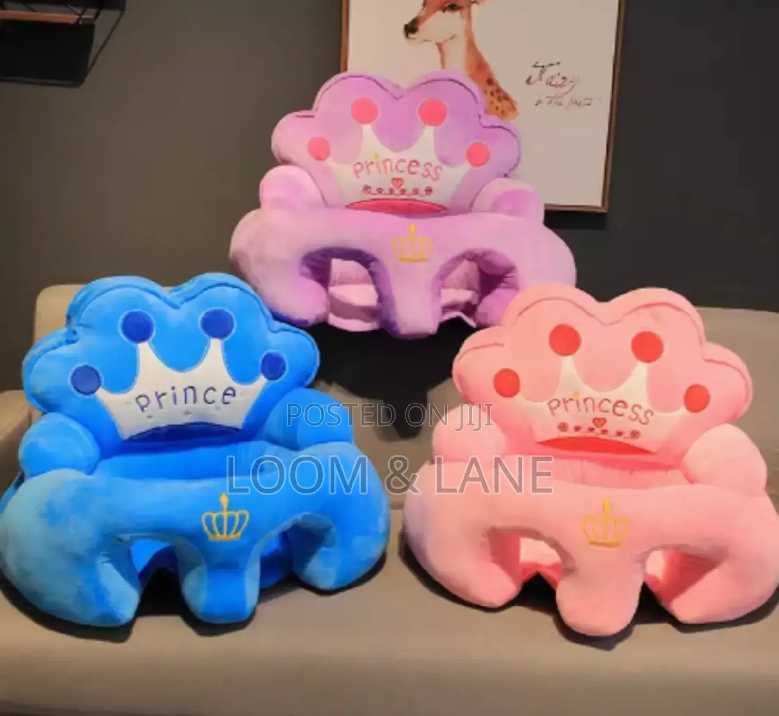 Soft and Cute Princess Crown Shaped Baby Seat