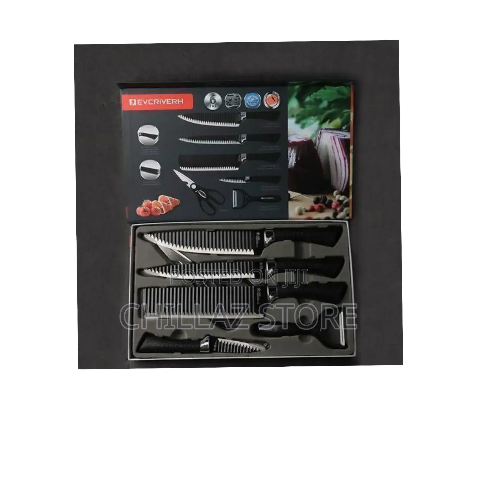Non Stick Set of 6pcs Stainless Steel Knife.