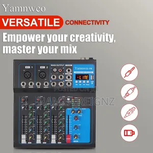 Gh4 Portable Audio Mixer, 4 Channel Mixer