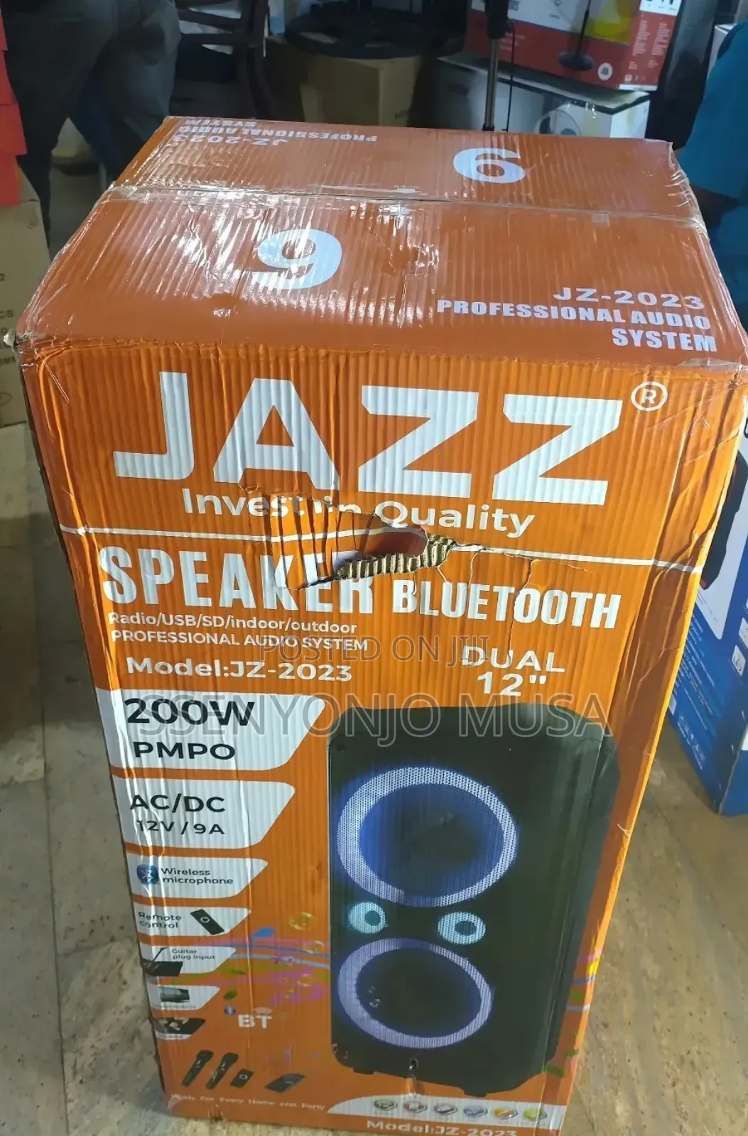 Jazz P-33500 Premium Bluetooth Speaker With Karaoke Guitar