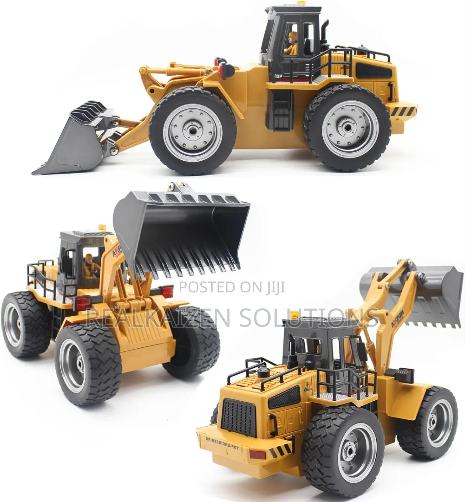 Children 9ch Remote-Controlled Construction Bulldozer Loader
