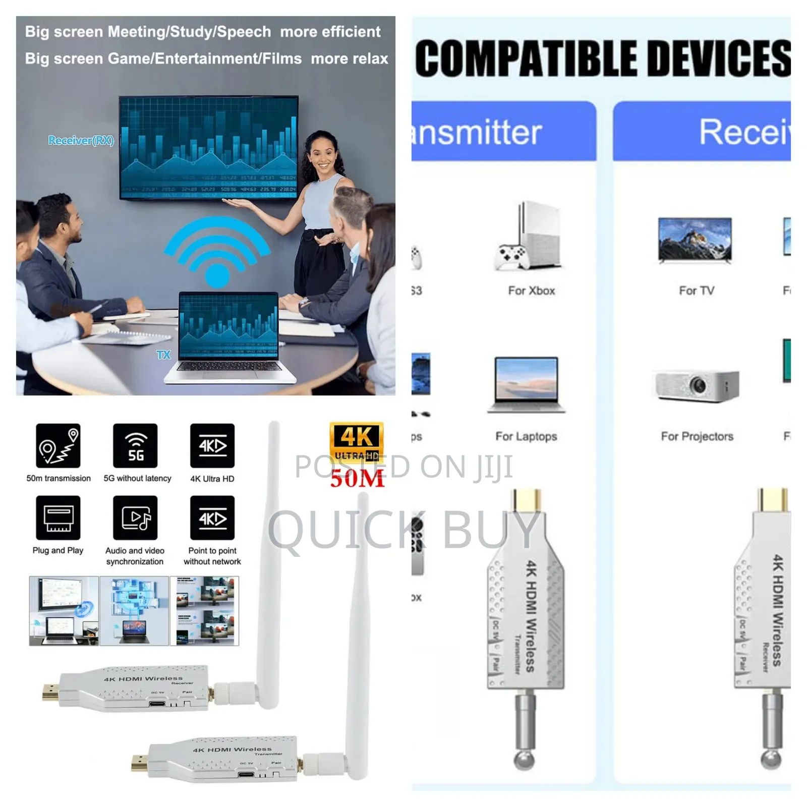 New 50m Wireless Hdmi