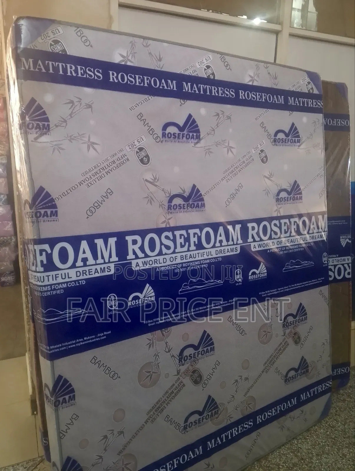 Rosefoam Super Deluxe Mattress. 5*6*6inches.( Gray)