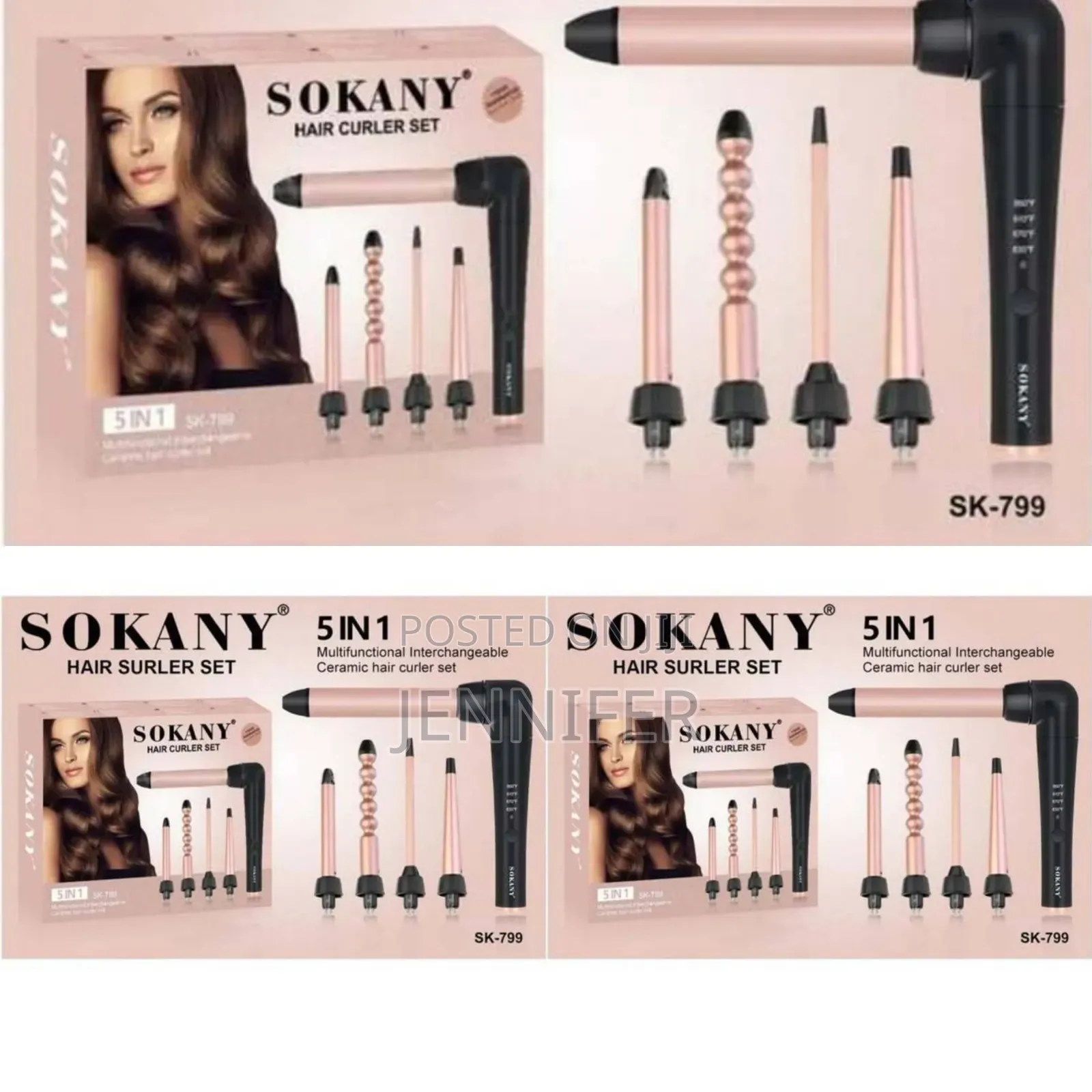 Sokany 5in1 Hair Curler Set
