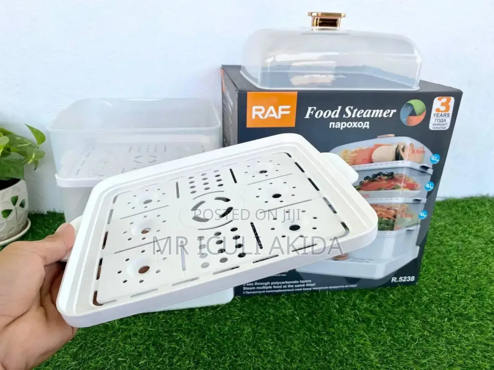 Raf 120l 1300ml 1200w 3layers Electric Food Steamer