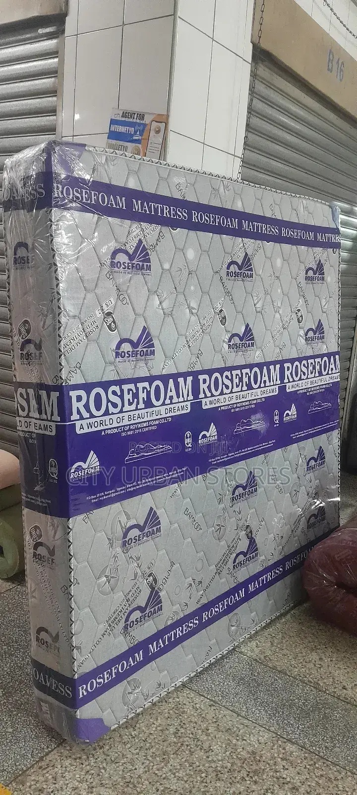 Rosrosefoam 6x6 by 8 Inches Quilted Double Bed Mattress